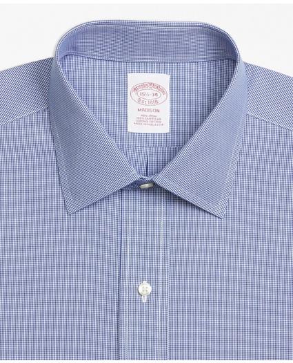Madison Relaxed-Fit Dress Shirt, Non-Iron Houndstooth
