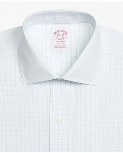 Madison Relaxed-Fit Dress Shirt, Non-Iron Graph Check