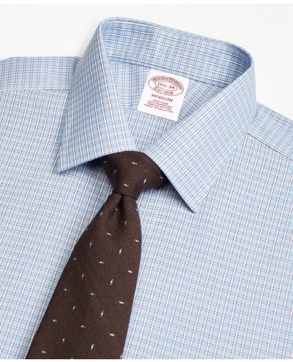 Madison Relaxed-Fit Dress Shirt, Non-Iron Two-Tone Framed Windowpane