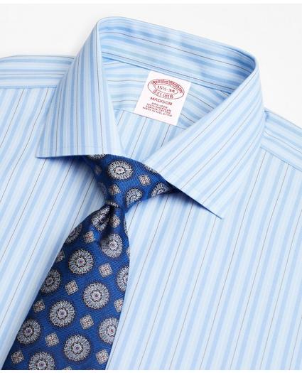Madison Relaxed-Fit Dress Shirt, Non-Iron Alternating Ground Stripe