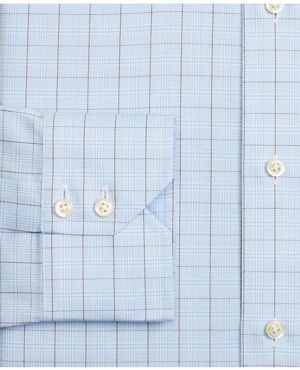 Madison Relaxed-Fit Dress Shirt, Non-Iron Plaid Overcheck