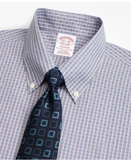 Madison Relaxed-Fit Dress Shirt, Non-Iron Two-Tone Check