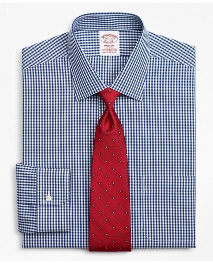 Stretch Madison Relaxed-Fit Dress Shirt, Non-Iron Gingham