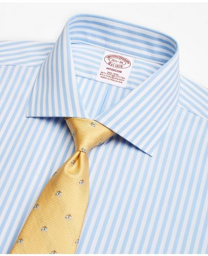 Stretch Madison Relaxed-Fit Dress Shirt, Non-Iron Bengal Stripe