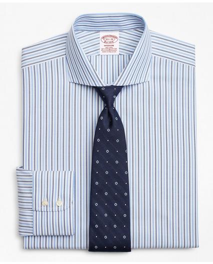 Stretch Madison Relaxed-Fit Dress Shirt, Non-Iron Royal Oxford Stripe