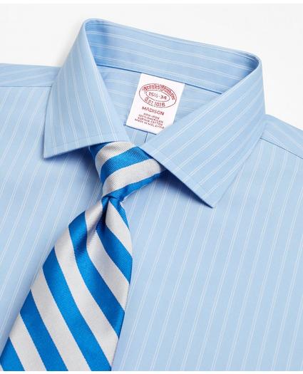 Madison Relaxed-Fit Dress Shirt, Non-Iron Double-Stripe