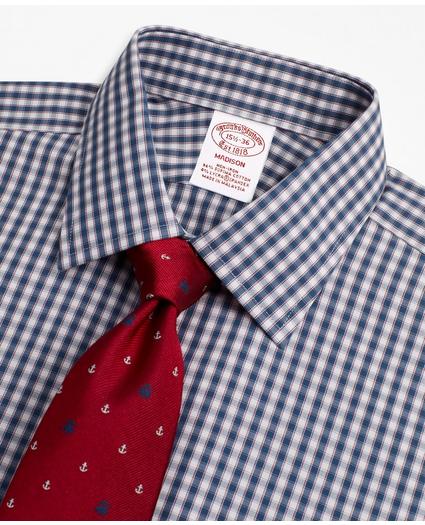 Stretch Madison Relaxed-Fit Dress Shirt, Non-Iron Check