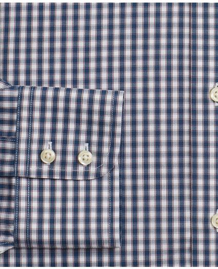 Stretch Madison Relaxed-Fit Dress Shirt, Non-Iron Check