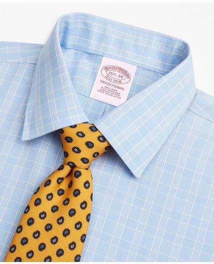 Traditional Extra-Relaxed-Fit Dress Shirt, Non-Iron Glen Plaid