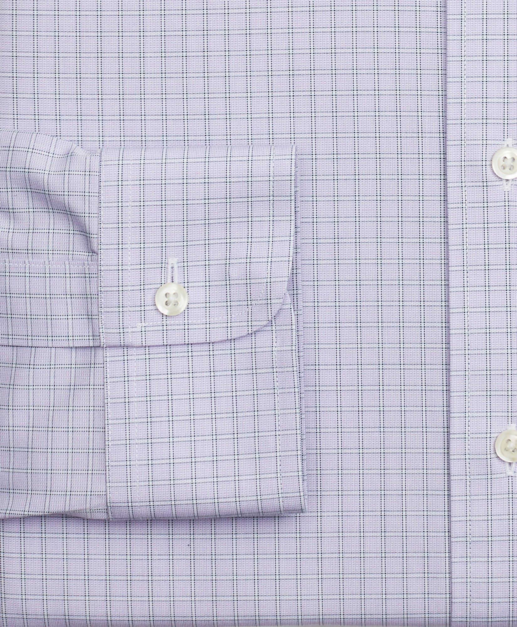 Stretch Madison Relaxed-Fit Dress Shirt, Non-Iron Check