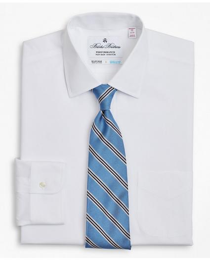 Madison Relaxed-Fit Dress Shirt, Performance Non-Iron with COOLMAX, Ainsley Collar Broadcloth