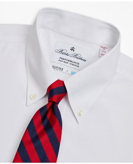 Madison Relaxed-Fit Dress Shirt, Performance Non-Iron with COOLMAX, Button-Down Collar Twill