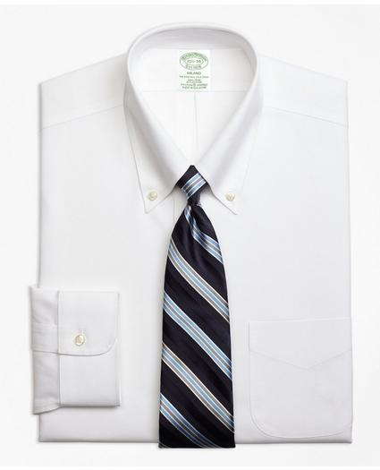 Stretch Milano Slim-Fit Dress Shirt, Non-Iron Pinpoint Button-Down Collar