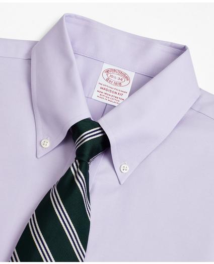 Stretch Madison Relaxed-Fit Dress Shirt, Non-Iron Pinpoint Button-Down Collar