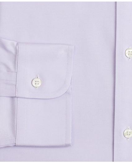 Stretch Milano Slim-Fit Dress Shirt, Non-Iron Pinpoint English Collar