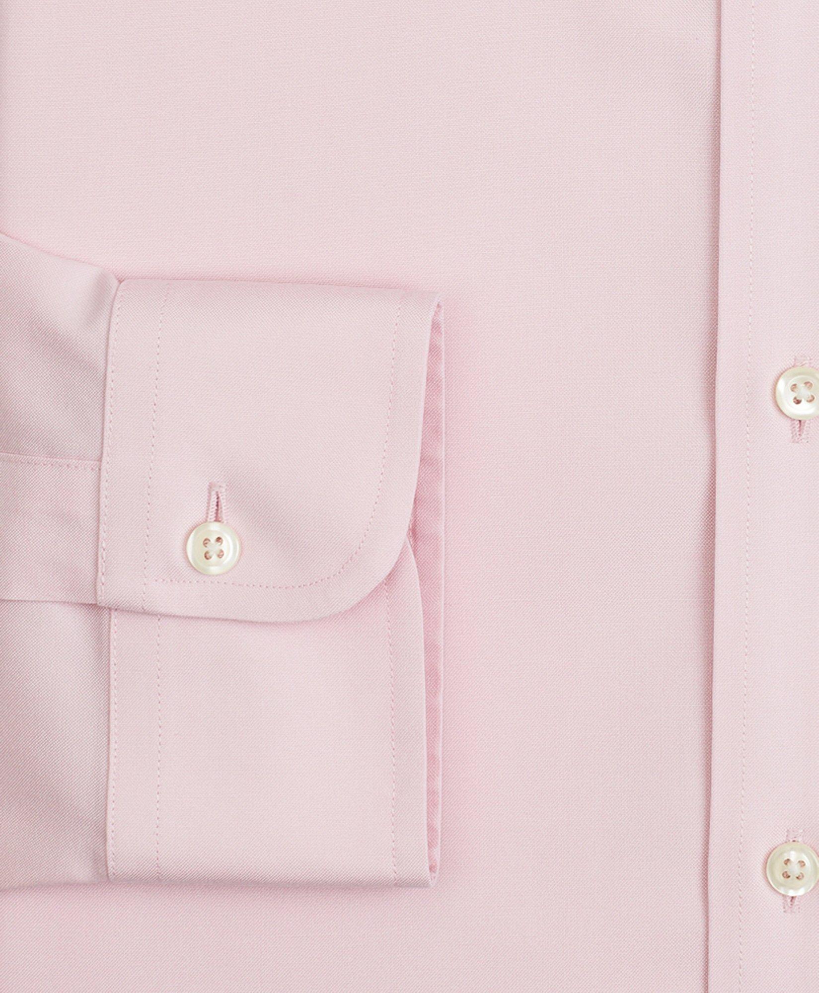Stretch Milano Slim-Fit Dress Shirt, Non-Iron Pinpoint English Collar