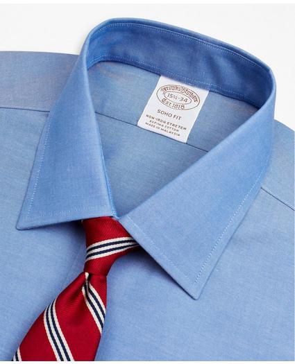 Stretch Soho Extra-Slim-Fit Dress Shirt, Non-Iron Pinpoint Ainsley Collar French Cuff
