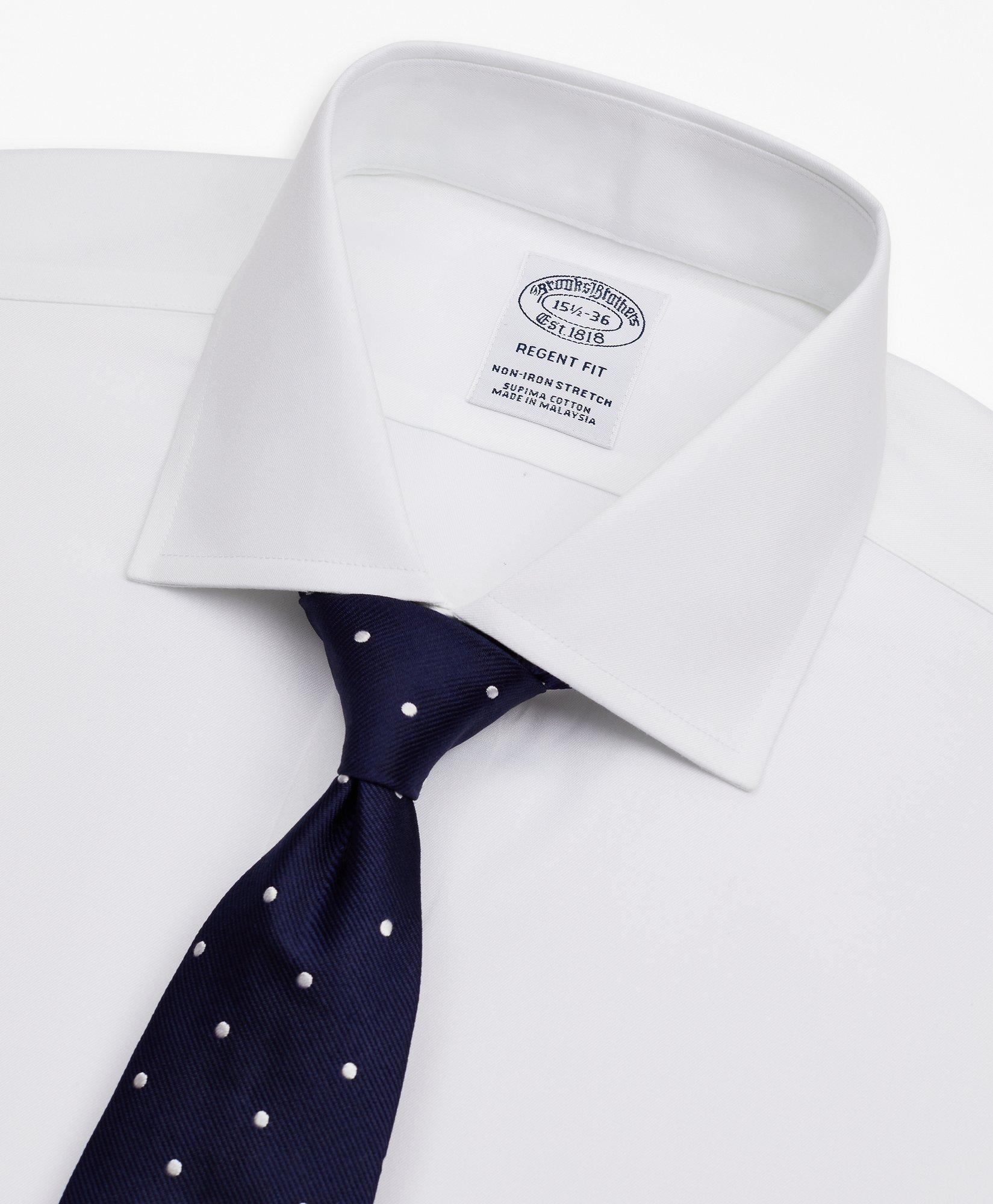 Stretch Regent Regular-Fit Dress Shirt, Non-Iron Twill English Collar