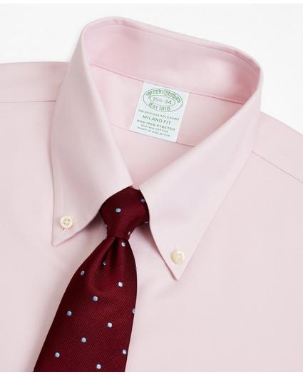 Stretch Milano Slim-Fit Dress Shirt, Non-Iron Twill Button-Down Collar