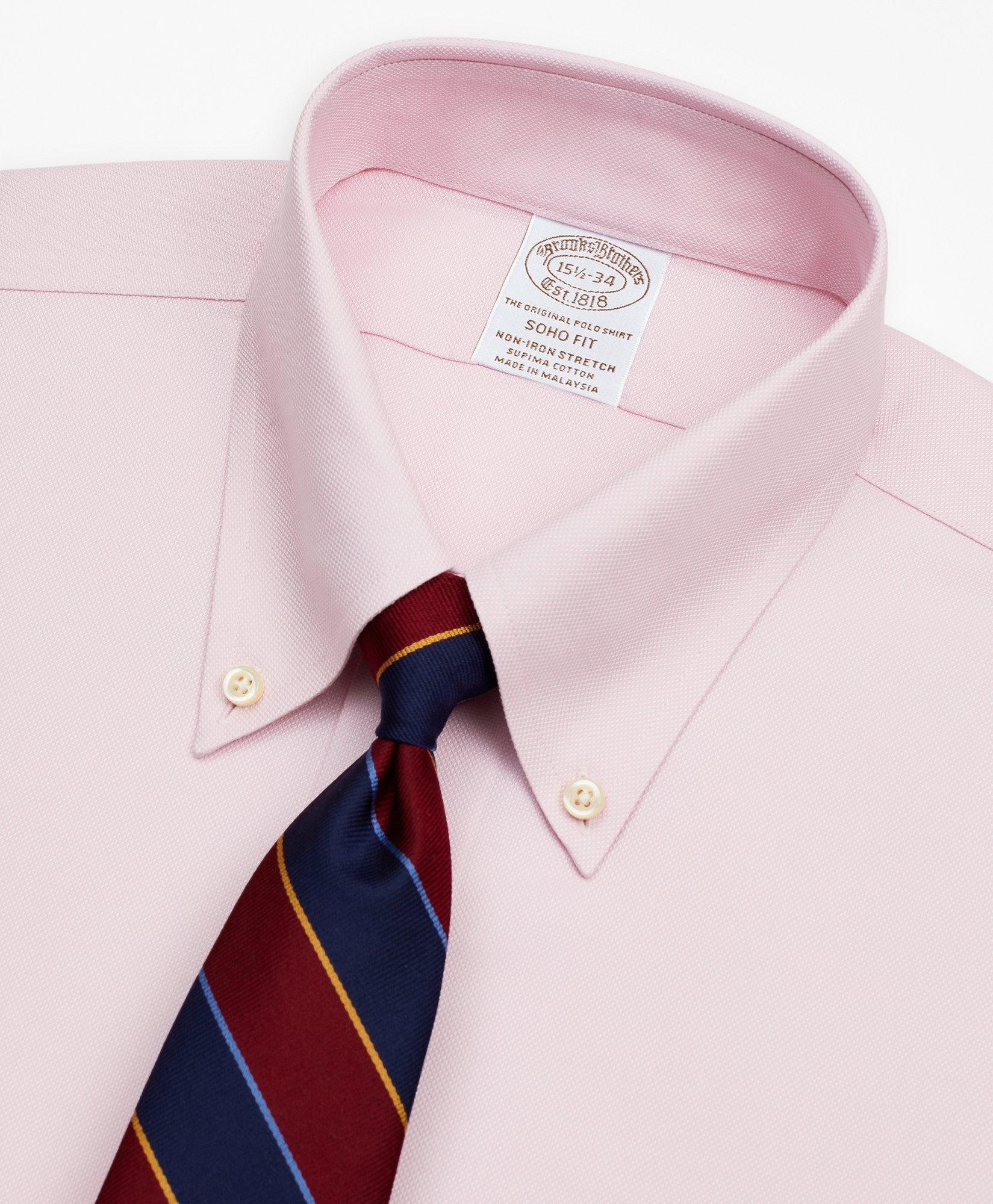 Stretch Soho Extra-Slim-Fit Dress Shirt, Non-Iron Royal Oxford Button-Down Collar