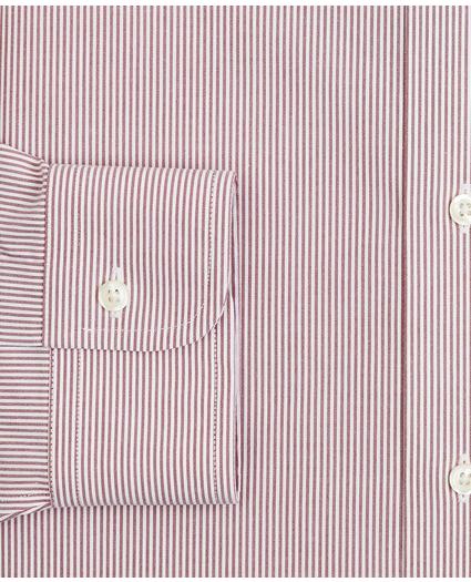 Stretch Regent Regular-Fit Dress Shirt, Non-Iron Poplin English Collar Fine Stripe
