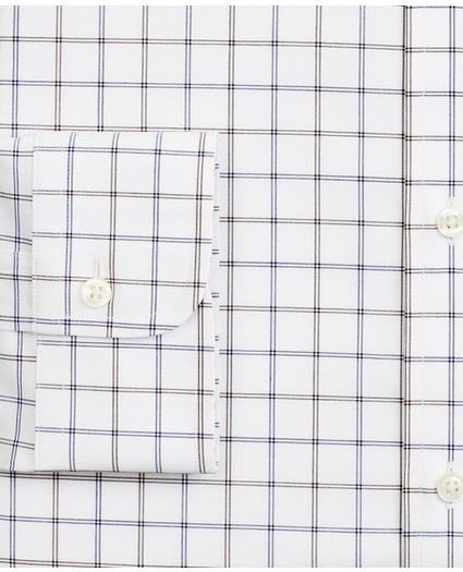 Stretch Soho Extra-Slim-Fit Dress Shirt, Non-Iron Poplin Button-Down Collar Double-Grid Check