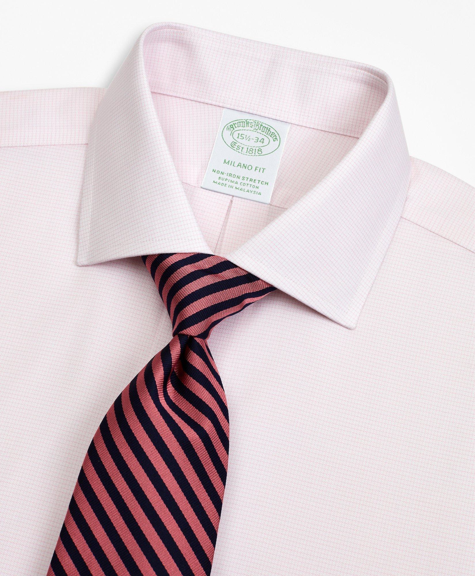 Bird Pattern Brown French Cuff With Contrasting Collar Men'S Dress Shirt main image 1