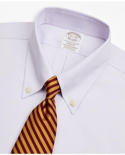 Stretch Soho Extra-Slim-Fit Dress Shirt, Non-Iron Twill Button-Down Collar Micro-Check