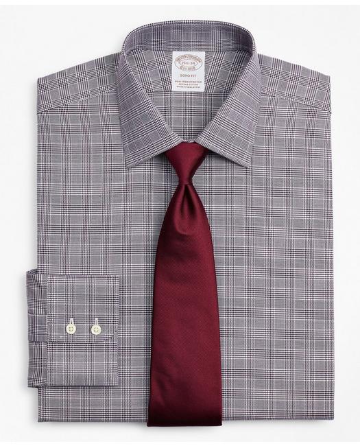 Brooks Brothers Stretch Soho Extra-slim-fit Dress Shirt, Non-iron Royal Oxford Ainsley Collar Glen Plaid | Purple |