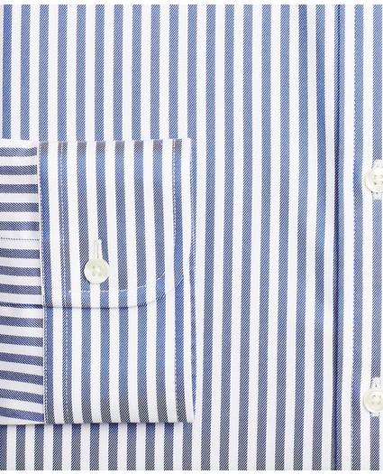 Stretch Madison Relaxed-Fit Dress Shirt, Non-Iron Twill Button-Down Collar Bold Stripe
