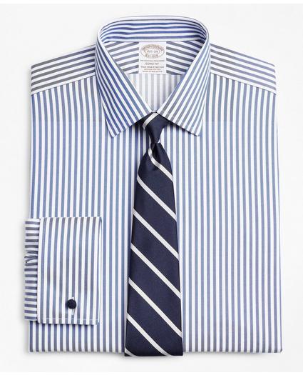 Stretch Soho Extra-Slim-Fit Dress Shirt, Non-Iron Twill Ainsley Collar French Cuff Bold Stripe