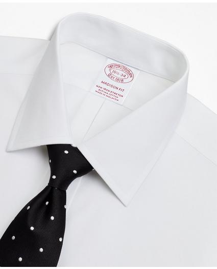 Stretch Madison Relaxed-Fit Dress Shirt, Non-Iron Poplin Ainsley Collar