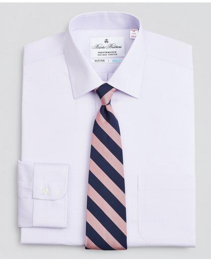 Madison Relaxed-Fit Dress Shirt, Performance Non-Iron with COOLMAX, Ainsley Collar Twill Check