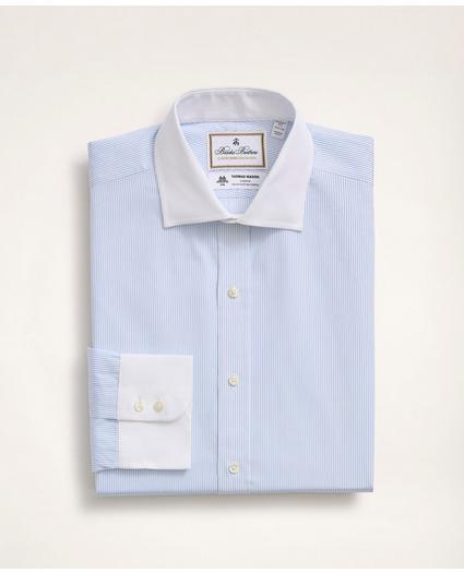 x Thomas Mason Regent Regular-Fit Dress Shirt, Poplin English Collar Pinstripe