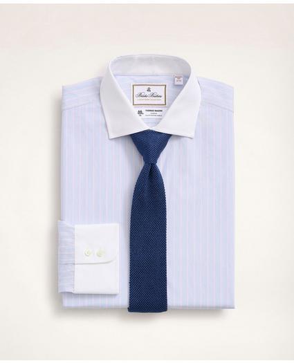 x Thomas Mason Madison Relaxed-Fit Dress Shirt, Poplin English Collar Multi-Stripe