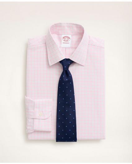 Stretch Madison Relaxed-Fit Dress Shirt, Non-Iron Royal Oxford Ainsley Collar Check