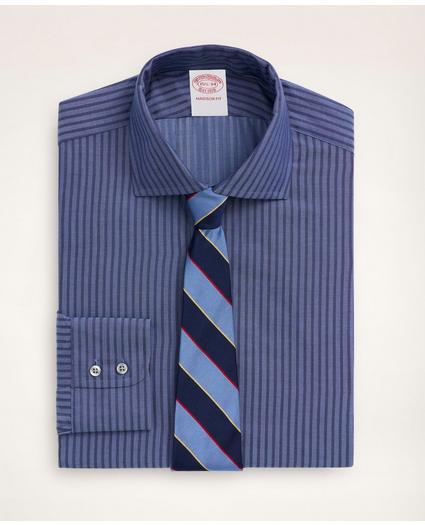 Madison Relaxed-Fit Dress Shirt, Dobby English Collar Stripe