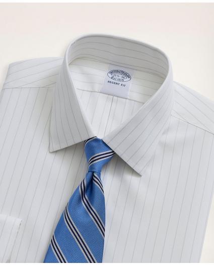 Stretch Regent Regular-Fit Dress Shirt, Non-Iron Herringbone Thin Stripe Ainsley Collar