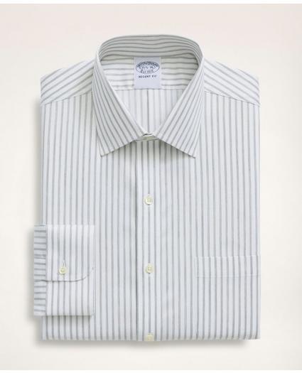 Stretch Regent Regular-Fit Dress Shirt, Non-Iron Twill Stripe Ainsley Collar