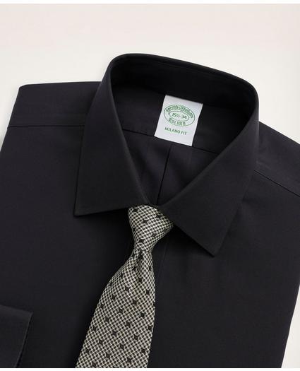 Stretch Milano Slim-Fit Dress Shirt, Non-Iron Pinpoint Ainsley Collar