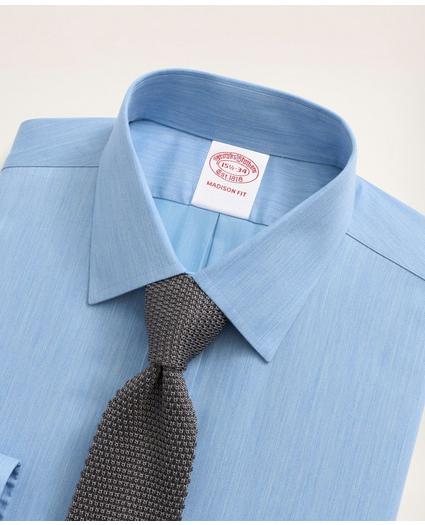 Stretch Madison Relaxed-Fit Dress Shirt, Non-Iron Herringbone Ainsley Collar