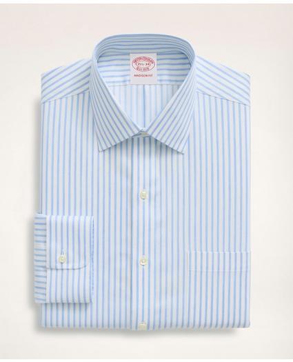 Stretch Madison Regular-Fit Dress Shirt, Non-Iron Twill Stripe Ainsley Collar