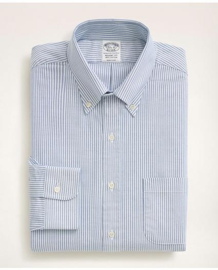 Regent Regular-Fit American-Made Oxford Cloth Button-Down Stripe Dress Shirt
