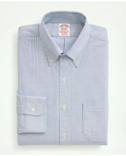 Traditional Fit American-Made Oxford Cloth Button-Down Stripe Dress Shirt