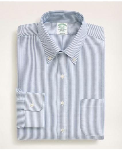 Slim Fit American-Made Oxford Cloth Button-Down Stripe Dress Shirt