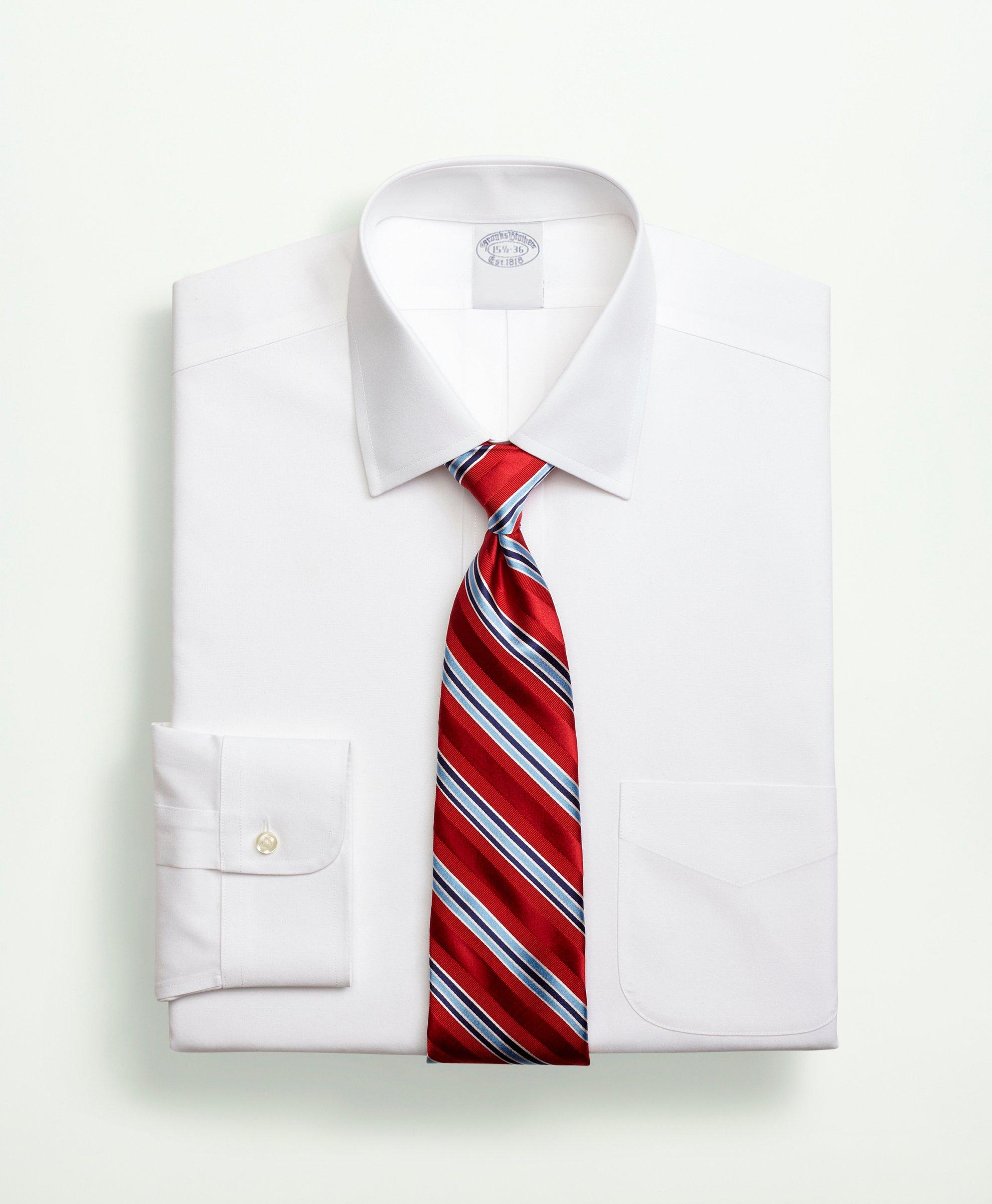 shop Stretch Supima Cotton Non-Iron Pinpoint Oxford Ainsley Collar Dress Shirt