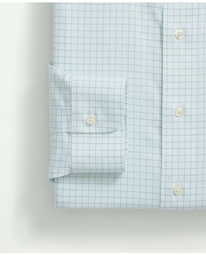 Stretch Supima Cotton Non-Iron Royal Oxford Ainsley Collar, Windowpane Dress Shirt