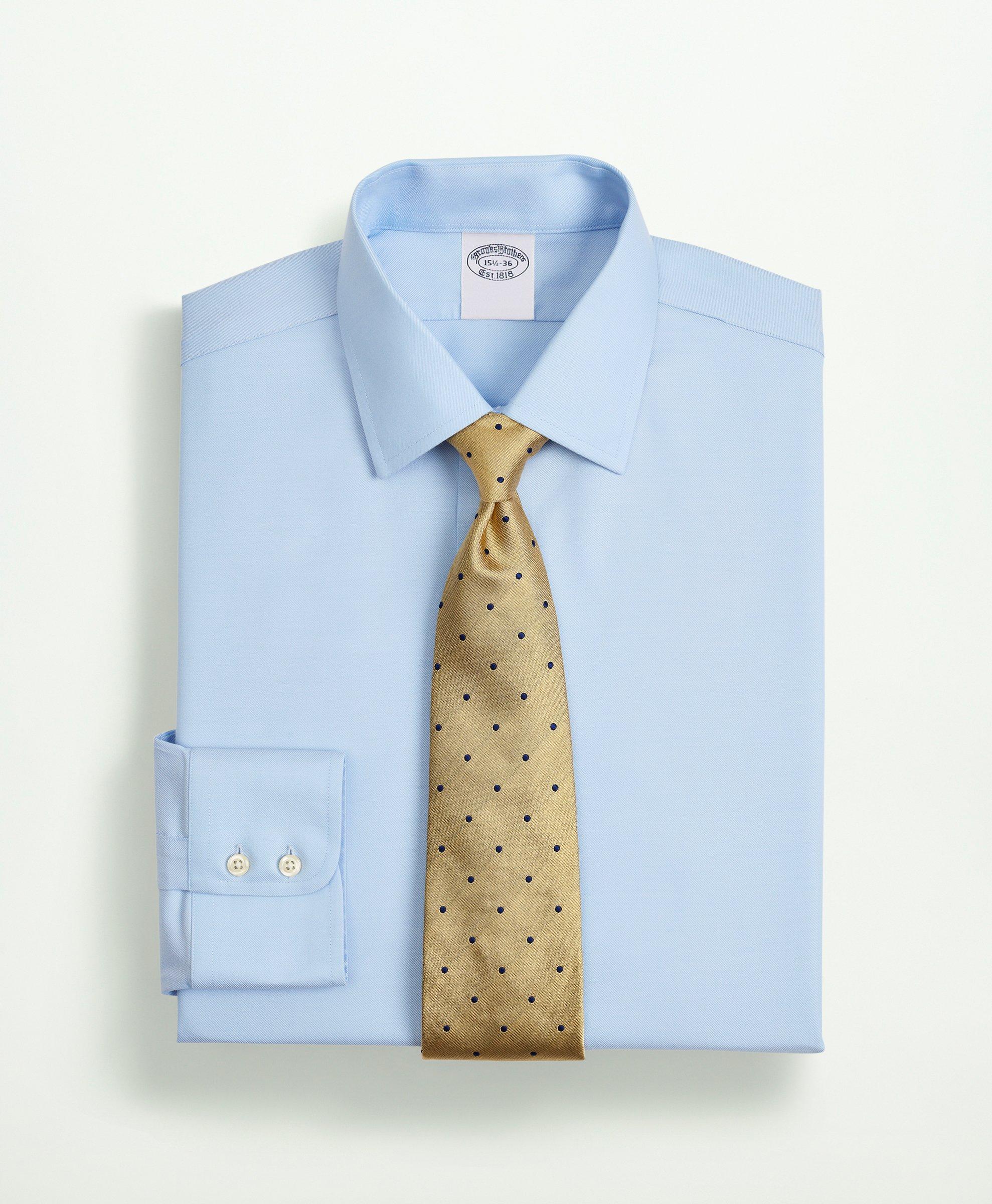 Brooks Brothers Stretch Supima Cotton Non-iron Twill Ainsley Collar Dress  Shirt In Light Blue | ModeSens