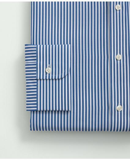 Supima Cotton Poplin Polo Button-Down Collar, Striped Dress Shirt