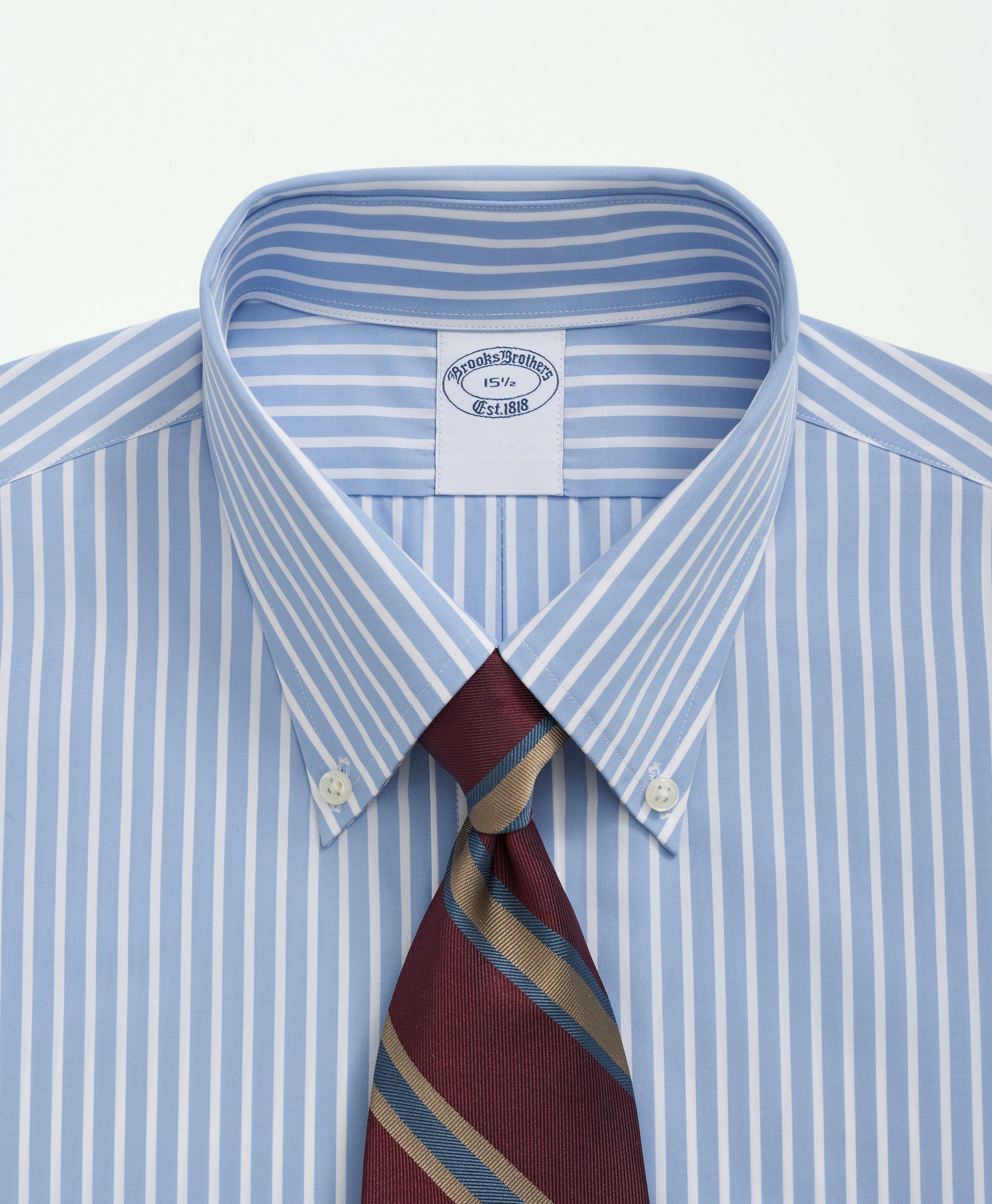 Blue Stripe Slip Layered Shirt